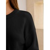 image:imageANRABESS Oversized Sweaters for Women Fall Wool Blend PulloverBlack