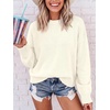 image:imageANRABESS Oversized Sweaters for Women Fall Wool Blend PulloverCream
