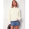 image:imageANRABESS Oversized Sweaters for Women Fall Wool Blend PulloverCream