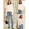 image:imageANRABESS Oversized Sweaters for Women Fall Wool Blend PulloverCream