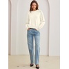 image:imageANRABESS Oversized Sweaters for Women Fall Wool Blend PulloverCream