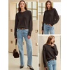 image:imageANRABESS Oversized Sweaters for Women Fall Wool Blend PulloverDark Brown
