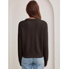 image:imageANRABESS Oversized Sweaters for Women Fall Wool Blend PulloverDark Brown