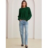 image:imageANRABESS Oversized Sweaters for Women Fall Wool Blend PulloverDark Green