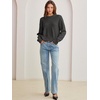 image:imageANRABESS Oversized Sweaters for Women Fall Wool Blend PulloverDark Grey
