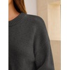 image:imageANRABESS Oversized Sweaters for Women Fall Wool Blend PulloverDark Grey