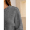 image:imageANRABESS Oversized Sweaters for Women Fall Wool Blend PulloverGrey