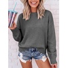 image:imageANRABESS Oversized Sweaters for Women Fall Wool Blend PulloverGrey
