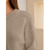image:imageANRABESS Oversized Sweaters for Women Fall Wool Blend PulloverGrey Beige