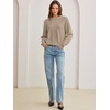 image:imageANRABESS Oversized Sweaters for Women Fall Wool Blend PulloverGrey Beige