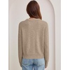 image:imageANRABESS Oversized Sweaters for Women Fall Wool Blend PulloverGrey Beige