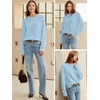 image:imageANRABESS Oversized Sweaters for Women Fall Wool Blend PulloverLight Blue