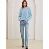 image:imageANRABESS Oversized Sweaters for Women Fall Wool Blend PulloverLight Blue