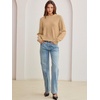 image:imageANRABESS Oversized Sweaters for Women Fall Wool Blend PulloverLight Camel