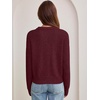 image:imageANRABESS Oversized Sweaters for Women Fall Wool Blend PulloverRed