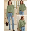 image:imageANRABESS Oversized Sweaters for Women Fall Wool Blend PulloverSage Green