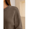 image:imageANRABESS Oversized Sweaters for Women Fall Wool Blend PulloverTaupe