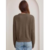 image:imageANRABESS Oversized Sweaters for Women Fall Wool Blend PulloverTaupe