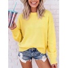 image:imageANRABESS Oversized Sweaters for Women Fall Wool Blend PulloverYellow