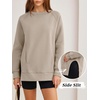 image:imageANRABESS Oversized Sweatshirt for Women Fleece Fall OutfitsLight Khaki