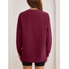 image:imageANRABESS Oversized Sweatshirt for Women Fleece Fall OutfitsWine Red