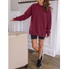 image:imageANRABESS Oversized Sweatshirt for Women Fleece Fall OutfitsWine Red