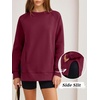 image:imageANRABESS Oversized Sweatshirt for Women Fleece Fall OutfitsWine Red