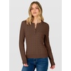 image:imageANRABESS Sweaters for Women Cable Knit Henley Neck Fall OutfitsBrown