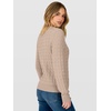 image:imageANRABESS Sweaters for Women Cable Knit Henley Neck Fall OutfitsLight Khaki