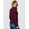 image:imageANRABESS Sweaters for Women Cable Knit Henley Neck Fall OutfitsWine Red
