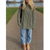 image:imageANRABESS Sweaters for Women Oversized Cable Knit Pullover Fall OutfitsArmy Green