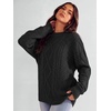 image:imageANRABESS Sweaters for Women Oversized Cable Knit Pullover Fall OutfitsBlack