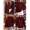 image:imageANRABESS Sweaters for Women Oversized Cable Knit Pullover Fall OutfitsBright Burgundy