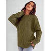image:imageANRABESS Sweaters for Women Oversized Cable Knit Pullover Fall OutfitsBrown Yellow