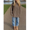 image:imageANRABESS Sweaters for Women Oversized Cable Knit Pullover Fall OutfitsCoffee