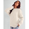 image:imageANRABESS Sweaters for Women Oversized Cable Knit Pullover Fall OutfitsCream