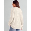 image:imageANRABESS Sweaters for Women Oversized Cable Knit Pullover Fall OutfitsCream