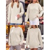image:imageANRABESS Sweaters for Women Oversized Cable Knit Pullover Fall OutfitsCream