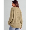 image:imageANRABESS Sweaters for Women Oversized Cable Knit Pullover Fall OutfitsDark Apricot