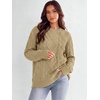 image:imageANRABESS Sweaters for Women Oversized Cable Knit Pullover Fall OutfitsDark Apricot