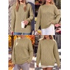 image:imageANRABESS Sweaters for Women Oversized Cable Knit Pullover Fall OutfitsDark Apricot