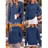image:imageANRABESS Sweaters for Women Oversized Cable Knit Pullover Fall OutfitsDeep Blue