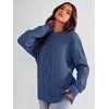 image:imageANRABESS Sweaters for Women Oversized Cable Knit Pullover Fall OutfitsDeep Blue