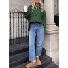 image:imageANRABESS Sweaters for Women Oversized Cable Knit Pullover Fall OutfitsDeep Green