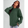 image:imageANRABESS Sweaters for Women Oversized Cable Knit Pullover Fall OutfitsDeep Green