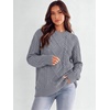 image:imageANRABESS Sweaters for Women Oversized Cable Knit Pullover Fall OutfitsDeep Grey