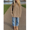 image:imageANRABESS Sweaters for Women Oversized Cable Knit Pullover Fall OutfitsKhaki Brown