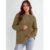 image:imageANRABESS Sweaters for Women Oversized Cable Knit Pullover Fall OutfitsKhaki Brown