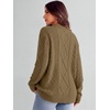image:imageANRABESS Sweaters for Women Oversized Cable Knit Pullover Fall OutfitsKhaki Brown