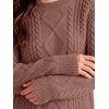 image:imageANRABESS Sweaters for Women Oversized Cable Knit Pullover Fall OutfitsOrange